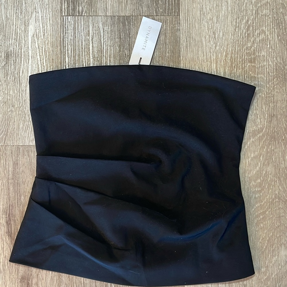 BNWT Dynamite Black Strapless Top